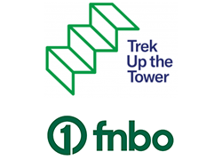Trek Up The Tower - First National Bank logo