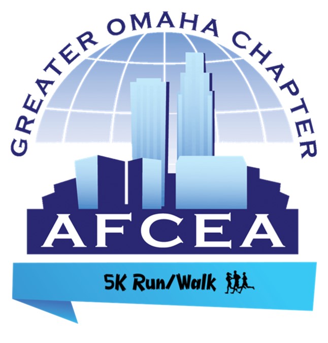 Steps for STEM 5K - Greater Omaha Chapter of AFCEA logo